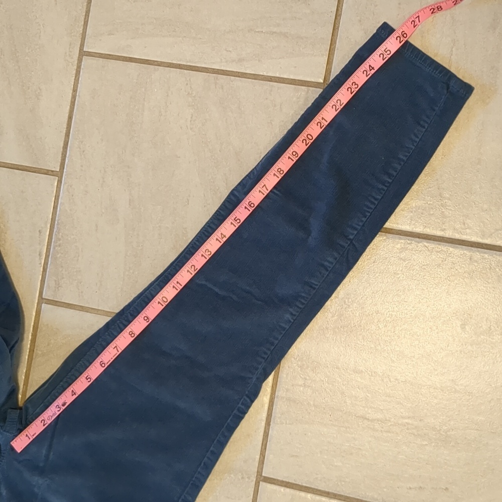 Loft Wedgewood Blue Corduroy Skinny Pants 28/6P - Picture 7 of 12